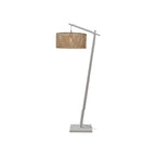 Lampadaire liseuse Java bambou blanc 50 cm E27