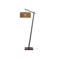 Lampadaire liseuse Java bicolore bras noir 50 cm E27