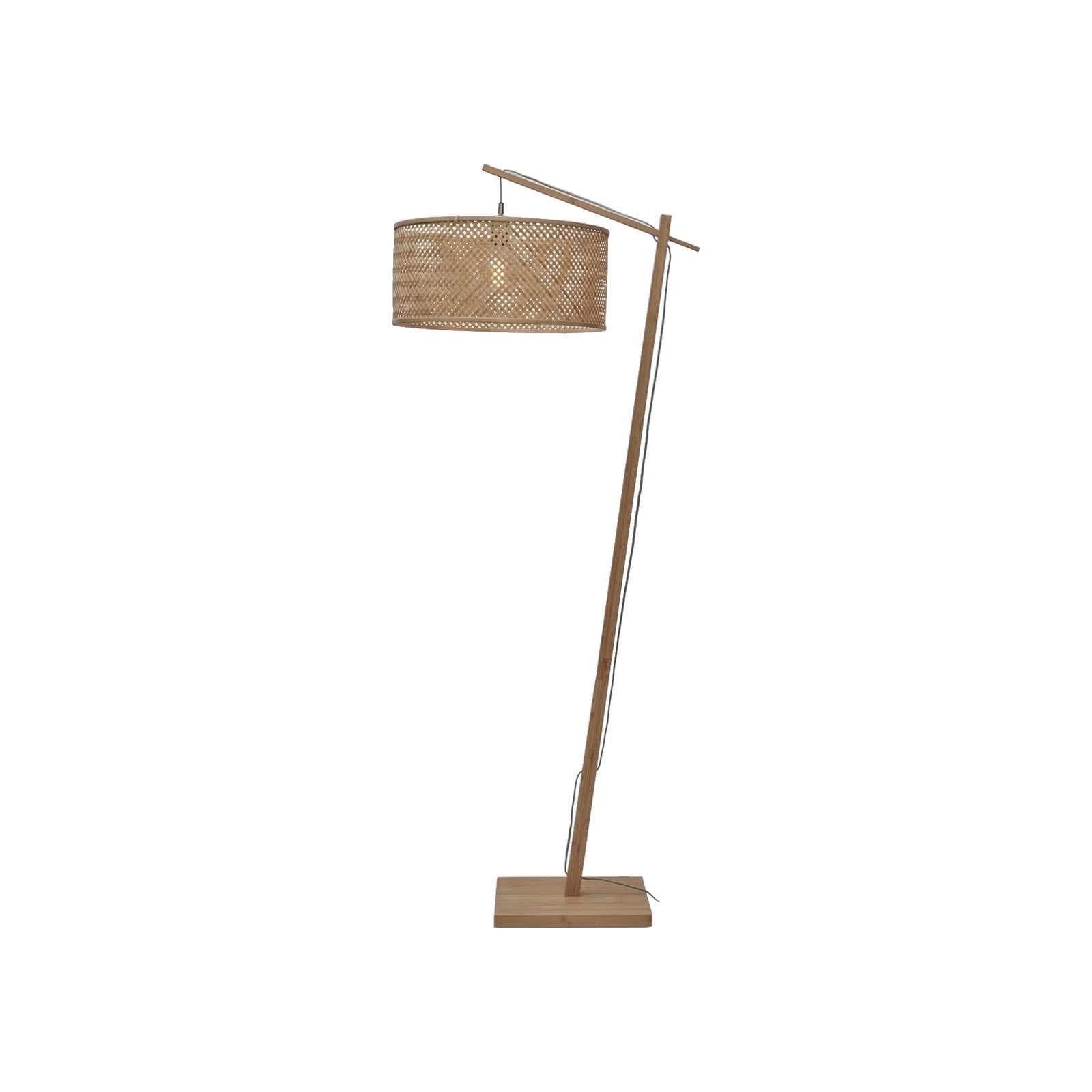 Lampadaire liseuse Java bambou naturel 50 cm E27