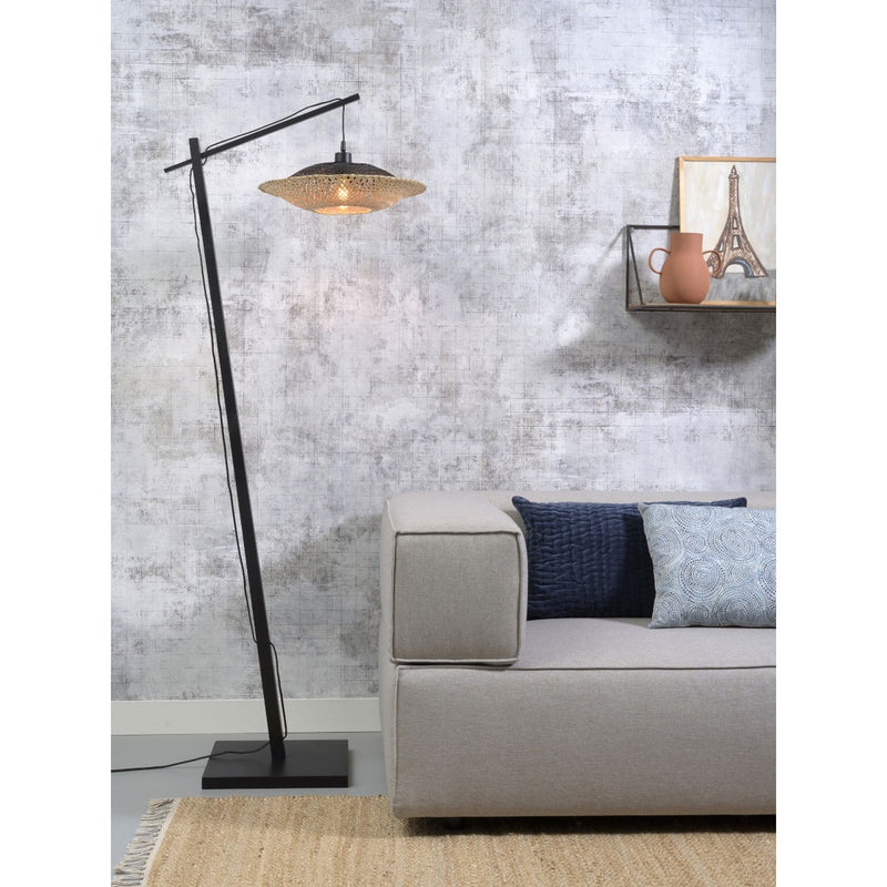 Dimensions Stehleuchte Kalimantan, Lesearm schwarz 44 cm E27
