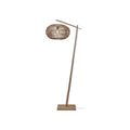 Lampadaire liseuse Madeira rotin bras naturel 48 cm E27