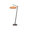Lampadaire liseuse Palawan bras noir 60 cm E27