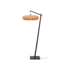 Lampadaire liseuse Palawan bras noir 60 cm E27
