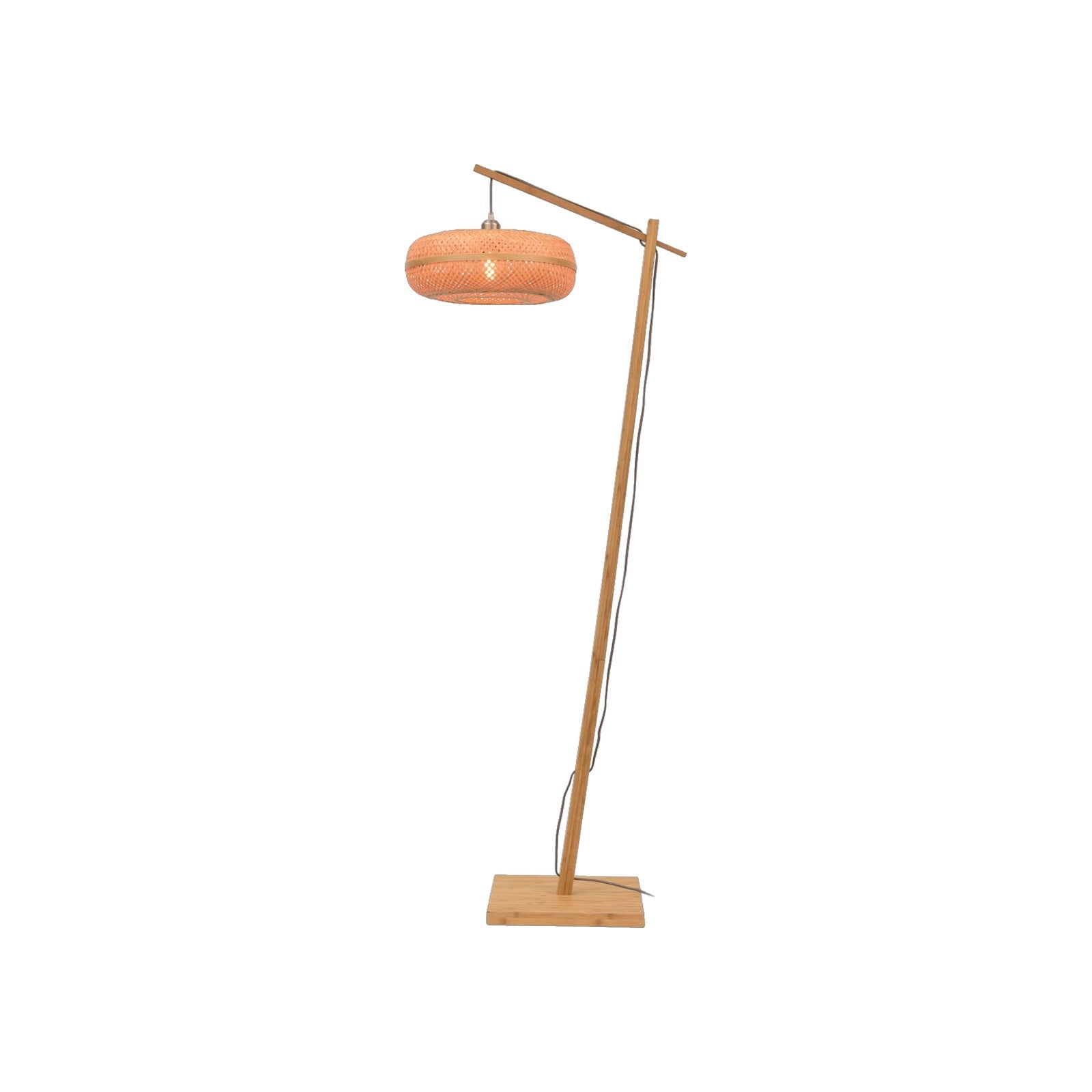 Lampadaire liseuse Palawan bras naturel 40 cm E27