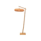 Lampadaire liseuse Palawan bras naturel 60 cm E27