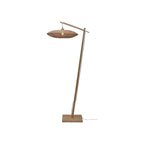 Lampadaire liseuse Tanami rotin naturel 55 cm E27