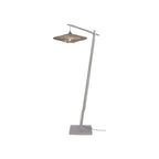Lampadaire liseuse Zanzibar rotin blanc 55 cm E27