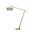 Lampadaire Montblanc lin foncé 47 cm E27