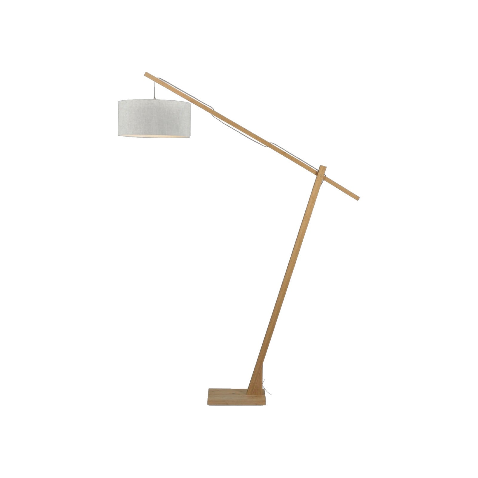 Lampadaire Montblanc lin clair 47 cm E27