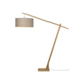 Lampadaire Montblanc lin foncé 60 cm E27