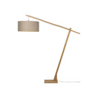Lampadaire Montblanc lin foncé 60 cm E27
