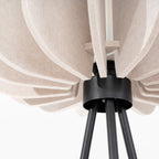 Lampadaire Mula 45 trépied feutre beige E27, détail