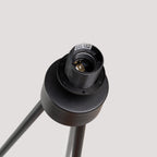 Lampadaire Mula 45 trépied feutre beige E27, détail de la structure