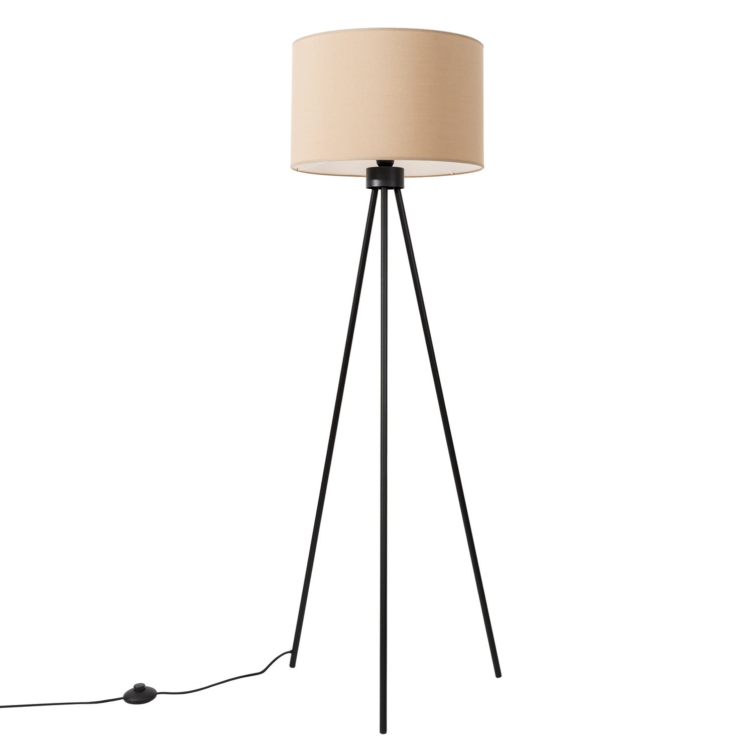 Lampadaire Nevia trépied beige E27