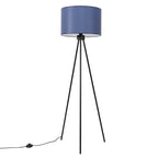 Lampadaire Nevia trépied bleu marine E27