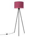 Lampadaire Nevia trépied bordeaux E27