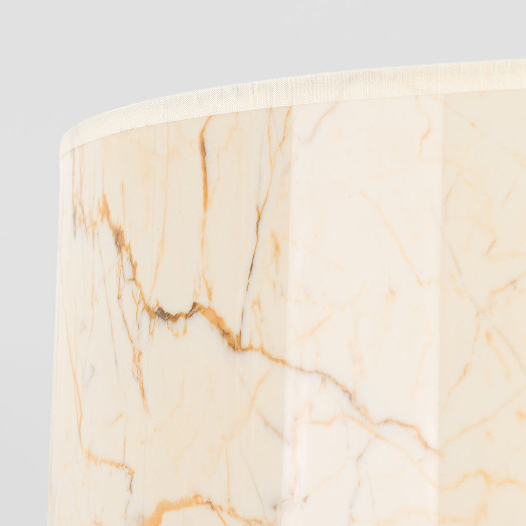 Lampadaire Nevia trépied effet marbre E27, détail