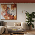 Lampadaire Nox cône acier beige E14, vue 13