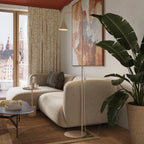 Lampadaire Nox cône acier beige E14, vue 14