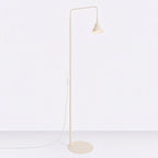 Lampadaire Nox cône acier beige E14, vue 2