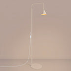 Lampadaire Nox cône acier beige E14, vue 3