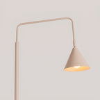 Lampadaire Nox cône acier beige E14, vue 4