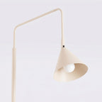 Lampadaire Nox cône acier beige E14, vue 5
