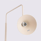 Lampadaire Nox cône acier beige E14, vue 7