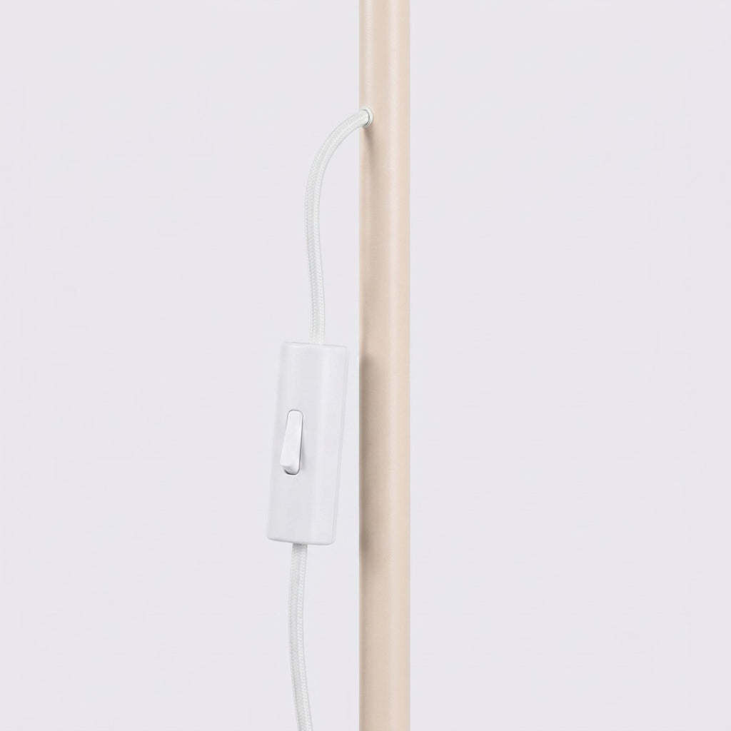 Lampadaire Nox cône acier beige E14, vue 8