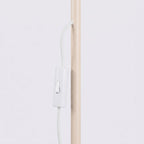 Lampadaire Nox cône acier beige E14, vue 8