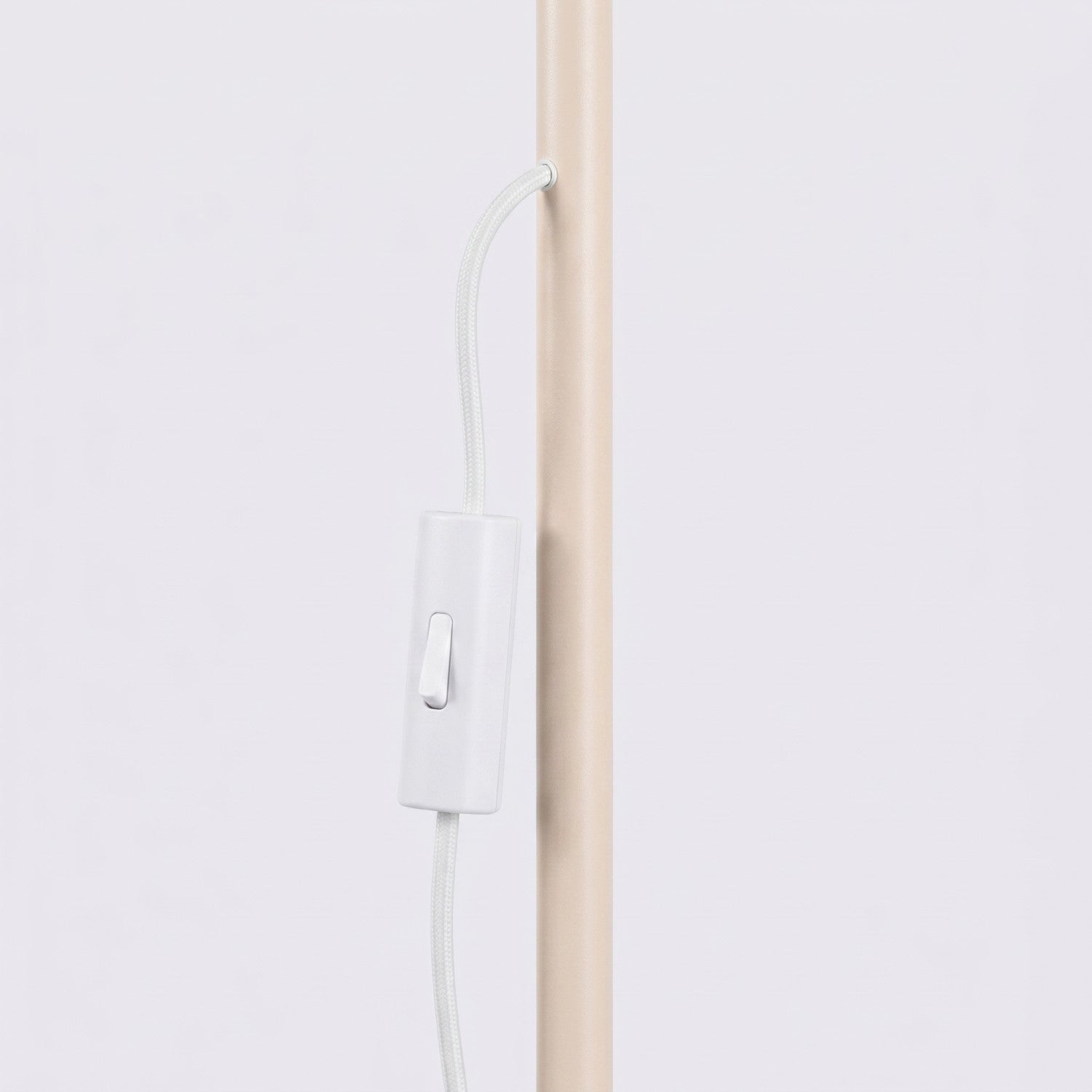 Lampadaire Nox cône acier beige E14, vue 8