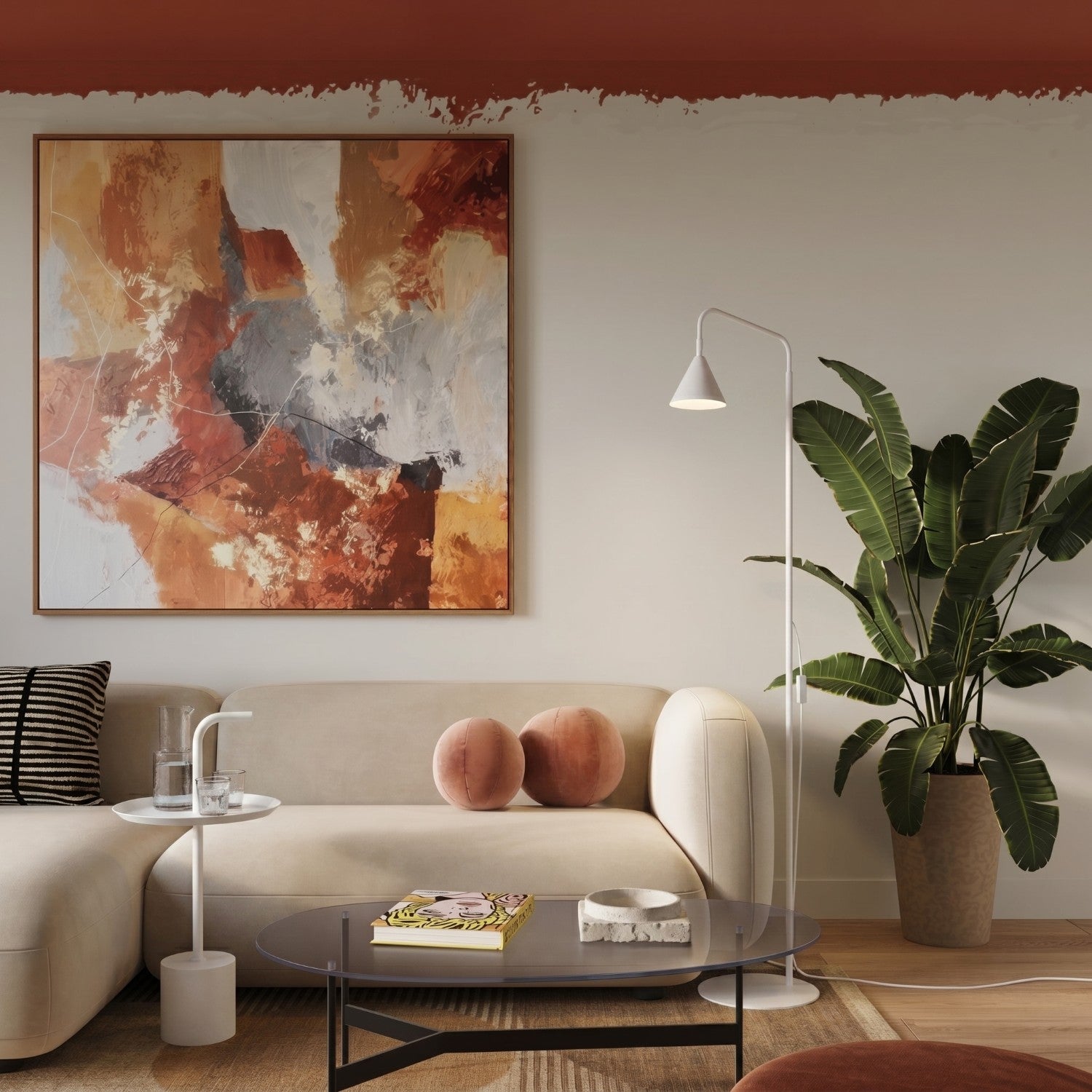 Lampadaire Nox cône acier blanc E14, vue 13