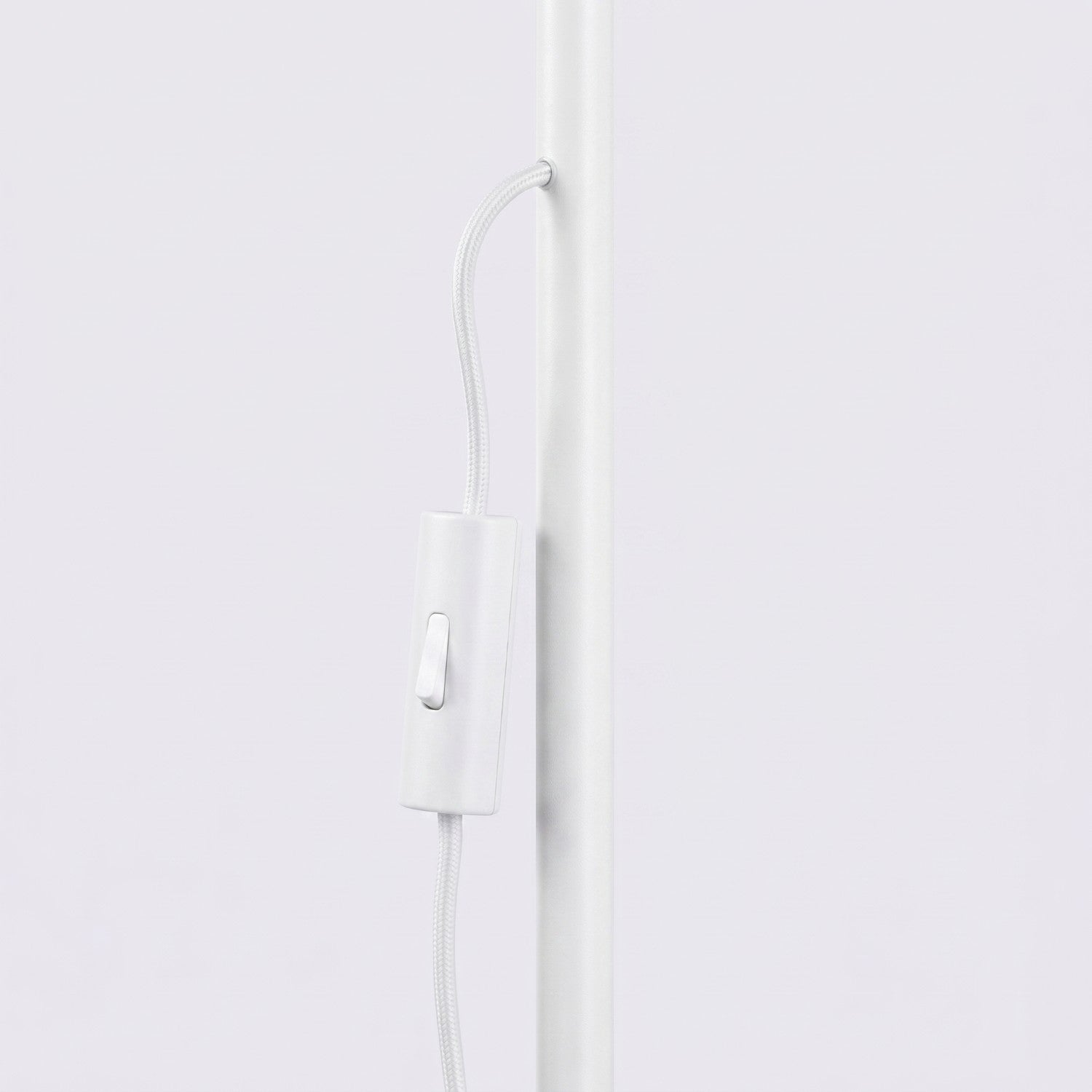 Lampadaire Nox cône acier blanc E14, vue 8