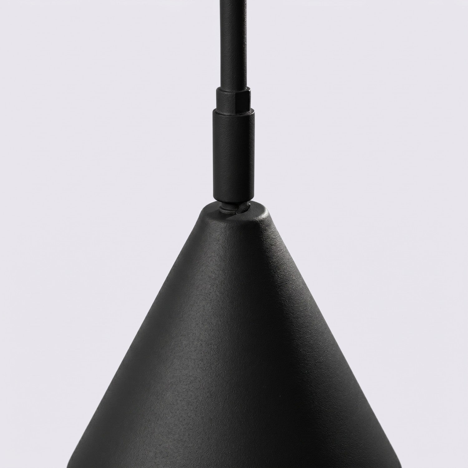 Lampadaire Nox cône acier noir E14, vue 6