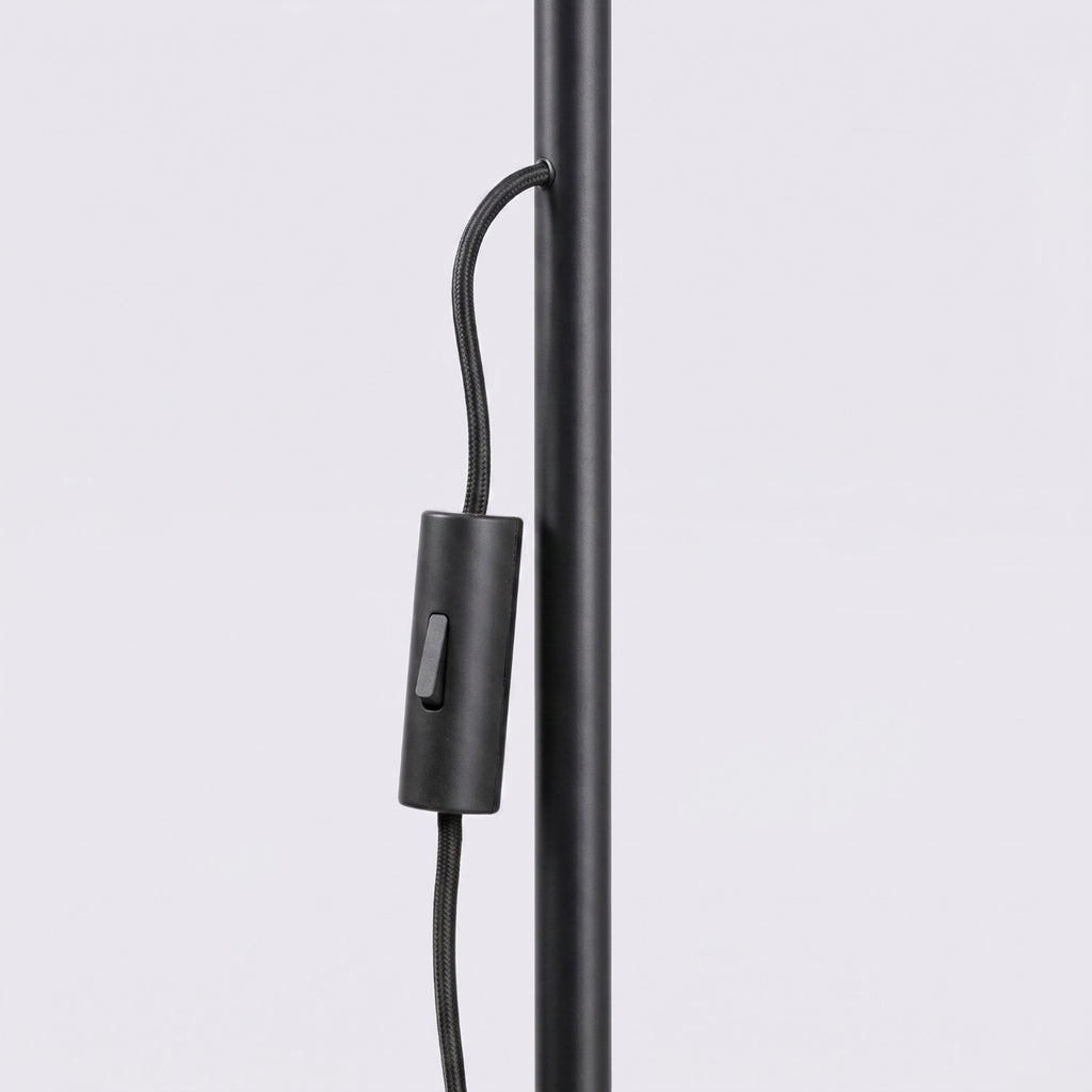Lampadaire Nox cône acier noir E14, vue 8