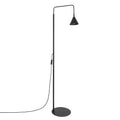 Lampadaire Nox cône acier noir E14