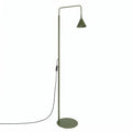 Lampadaire Nox cône acier vert olive E14