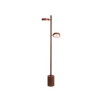Lampadaire Okinawa frêne 2 abat-jours brun