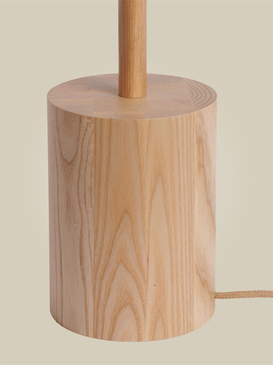 Lampadaire Okinawa frêne 2 abat-jours naturel, vue 5