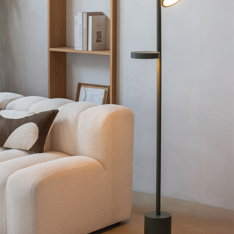Dimensions Lampadaire Okinawa frêne 2 abat-jours vert