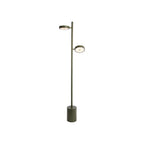 Lampadaire Okinawa frêne 2 abat-jours vert