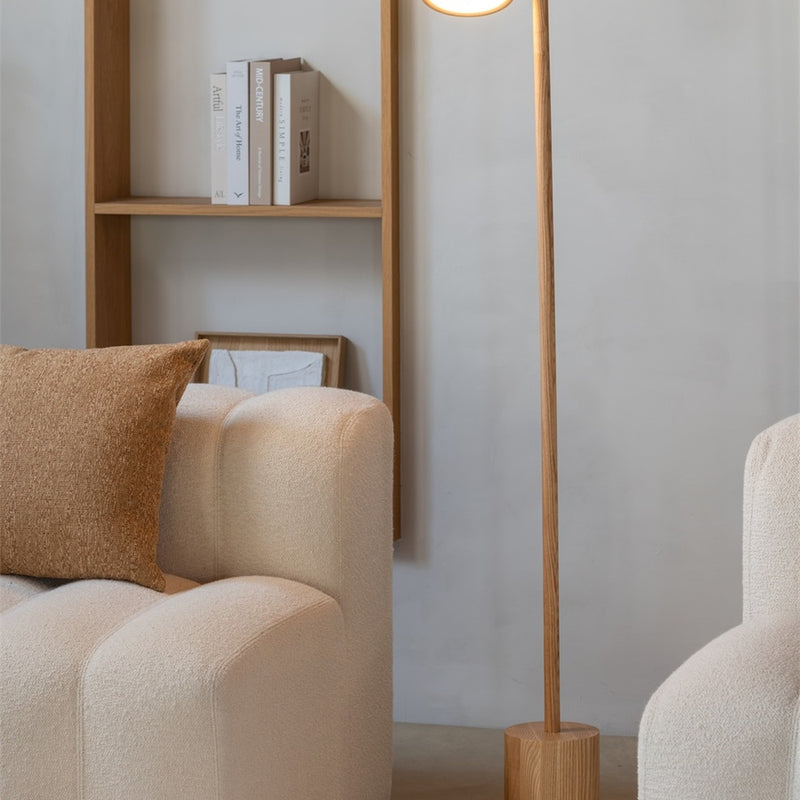 Dimensions Lampadaire Okinawa frêne naturel