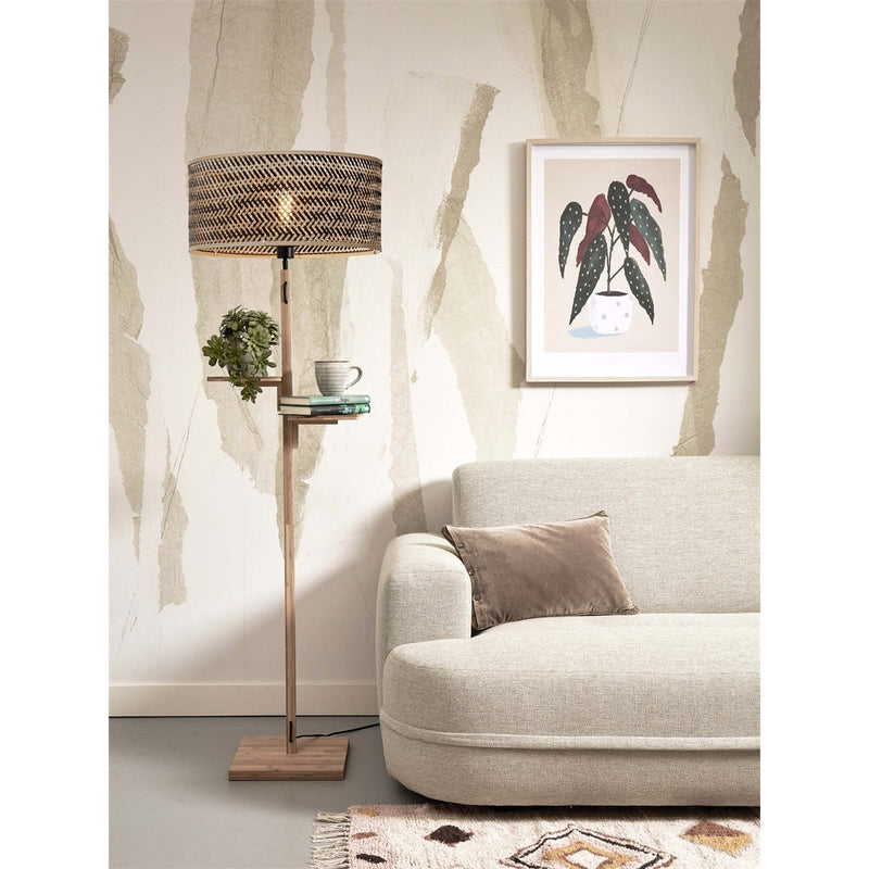Dimensions Lampadaire tablette Java 158 cm E27