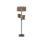 Lampadaire tablette Java noir bicolore 50 cm E27