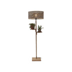 Lampadaire tablette Java naturel bicolore 50 cm E27