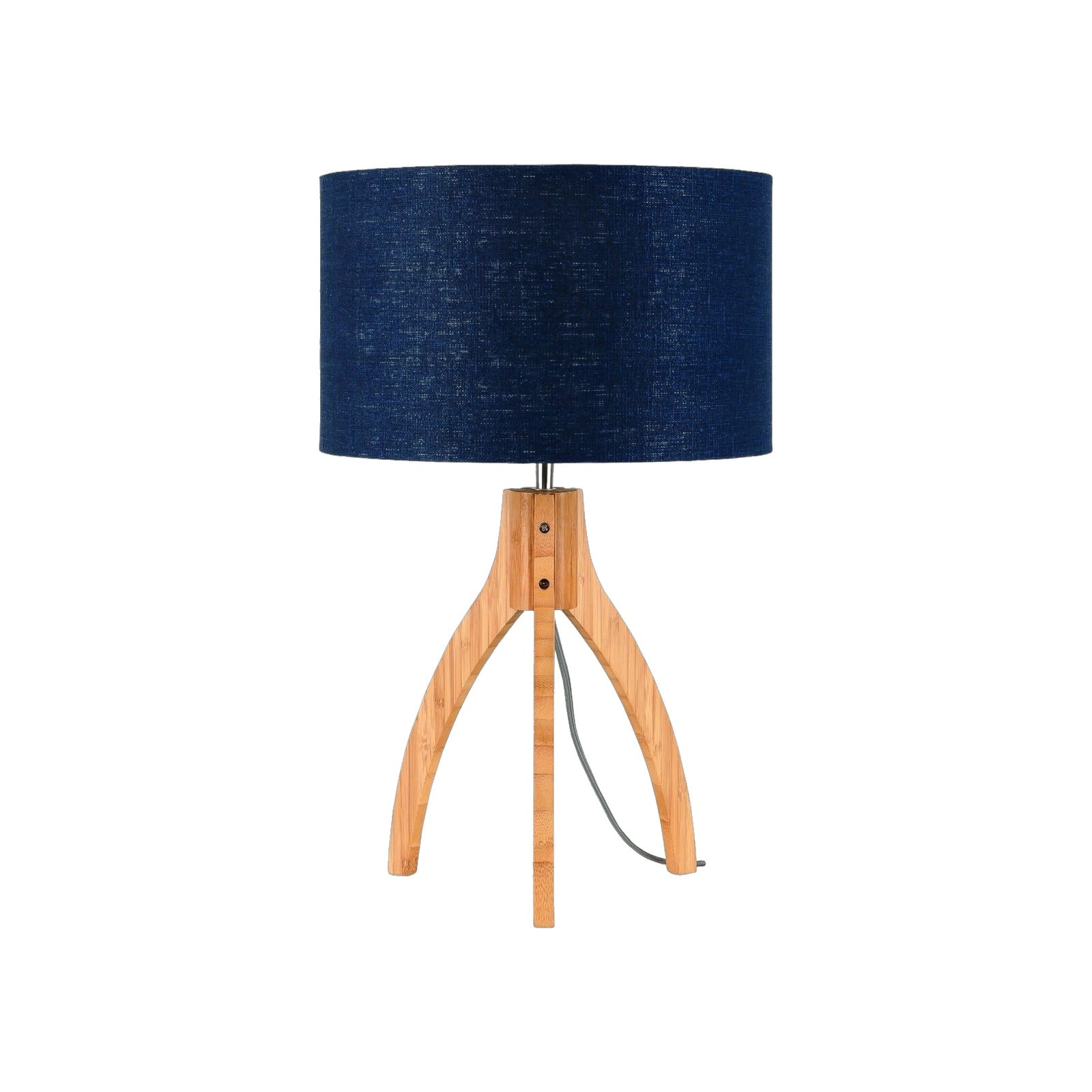 Lampe à poser Annapurna bambou bleu denim 54 cm E27