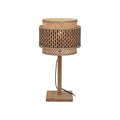 Lampe a poser Bhutan bambou naturel ronde 25 cm E27