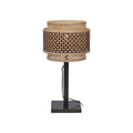 Lampe a poser Bhutan bambou noir 25 cm E27