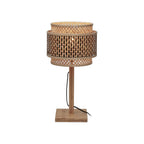 Lampe a poser Bhutan bambou naturel 25 cm E27