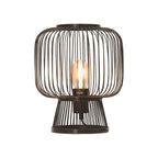 Lampe à poser Cango bambou noir E27
